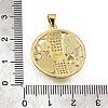 Brass Micro Pave Cubic Zirconia Shell Pendants KK-D328-16G-3