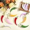 12Pcs 6 Colors Opaque Acrylic Big Pendants FIND-ME0003-97-3