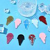 32Pcs 8 Colors Acrylic Wine Glass Charms AJEW-CJ0001-69-6