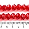 Handmade Imitate Austrian Crystal Faceted Rondelle Glass Beads X-G02YI0G4-3