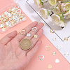 80Pcs 4 Style Brass Charms KK-FH0002-94-4