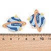 Space Planet Alloy Enamel Cabochons AL-CBA1A6F-07KCG-G-3