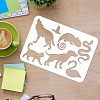 Plastic Reusable Drawing Painting Stencils Templates Sets DIY-WH0172-112-3