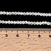 AB Color Plated Transparent Glass Beads Strands GLAA-G127-01I-4
