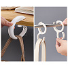 WADORN 6Pcs 2 Style Plastic Hook Hangers FIND-WR0010-29-3