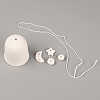 Cone Shape Porcelain DIY Wind Chime DIY-WH0258-09-1
