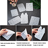 6Pcs DIY Geometry Earrings Silicone Resin Casting Molds DIY-CD0001-27-4