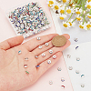 400Pcs Brass Acrylic Rhinestone Spacer Beads RB-SP0001-09A-3