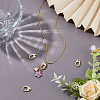 4Pcs Brass Spring Gate Rings KK-HS0001-91G-5
