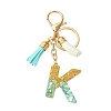Transparent Epoxy Resin Pendant Keychains KEYC-FS00022-11-1