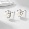S925 Sterling Silver Nuggets Stud Earrings CC6441-2-2