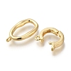 Brass Fold Over Clasps LS-KK-H480-15G-2