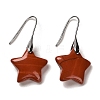 Natural & Synthetic Mixed Stone Star Dangle Earrings EJEW-I315-03P-2