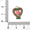 Christmas Alloy Enamel Pendants ENAM-F156-01G-07-3