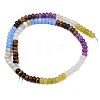 Natural Polychrome Jasper & Flower Amazonite & Tiger Eye & Dyed White Jade & White Jade & Lemon Jade Beads Strands G-Z135-C01-4