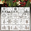 20Pcs Christmas PET Painting Stencils LS-DIY-D001-10-1