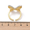Brass Adjustable Open Cuff Rings for Women RJEW-Q030-03GP-3