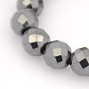 Non-Magnetic Hematite Stretch Bracelets BJEW-J101C-01-2