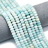 Natural Flower Amazonite Beads Strands G-P575-A10-8x5mm-02-1