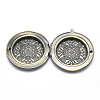Brass Locket Pendants X-KK-F717-21AB-NR-3