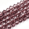 Bicone Glass Beads Strands X-EGLA-P016-4mm-03-1