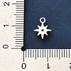 925 Sterling Silver Clear Cubic Zirconia 8-Pointed Star Charms STER-U009-06S-4