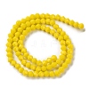 Opaque Solid Color Imitation Jade Glass Beads Strands LS-EGLA-A039-P4mm-D05-2