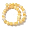 Natural Yellow Jade Beads Strands G-F818-A03-14mm-3
