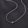 2mm Brass Rope Chain Necklaces for Men Women NJEW-G160-20P-3