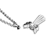 Angle Stainless Steel Pendant Necklace PW-WG1C46B-01-3