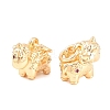 Brass Purple Velvet Rhinestone Charms KK-L274-08G-2