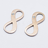 Eco-Friendly 316 Surgical Stainless Steel Pave Cubic Zirconia Links connectors RB-I078-63RG-A-NR-1