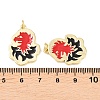 Brass Enamel Pendants KK-B167-10G-3