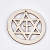 Undyed Wood Big Pendants LS-WOOD-T016-03C-1