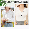 80Pcs Plastic Imitation Pearl Anti-glare Lapel Pins Brooches JEWB-SP0001-12B-7