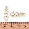 Brass Micro Pave Cubic Zirconia Pendants X-KK-N261-118B-G-3
