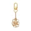 304 Stainless Steel Macrame Chain Pouch Empty Stone Holder Pendant Decoration HJEW-JM02080-1