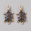 Alloy Enamel Pendants FIND-CJC0027-01G-03-1