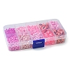 DIY Flat Round & Heart Acrylic & Glass Seed Beads Jewelry Making Findings Kits DIY-FS0006-43A-5