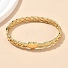 304 Stainless Steel Hinged Bangles for Women AJEW-P127-27G-2