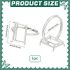 1Pc Adjustable 925 Sterling Silver Rectangle Ring Component STER-BC0003-67P-2