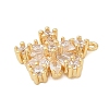 Brass Micro Pave Cubic Zirconia Pendatns KK-I380-03G-2