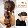 2Pcs 2 Colors Chic Solid Color French Satin Pigtail Hair Tie for Elegant Hairstyles OHAR-TA0001-10B-9