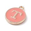 (Defective Closeout Sale Border damaged) Golden Plated Alloy Enamel Charms LS-ENAM-XCP0001-20T-4