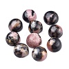 Natural Rhodonite Cabochons G-P393-R68-8MM-1