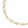 Brass Cable & Figaro Chain Slider Bracelets for Women BJEW-JB13156-3