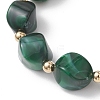 Acrylic Imitation Gemstone Beads Stretch Bracelets for Women BJEW-JB13236-03-3