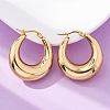 PVD Vacuum Plating 304 Stainless Steel Chunky Hoop Earrings for Women EJEW-F280-06E-G-1