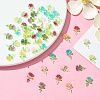 50Pcs 5 Colors Transparent Resin Decoden Cabochons RESI-YW0001-66-4