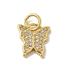 Brass Micro Pave Cubic Zirconia Pendants KK-H487-14G-1